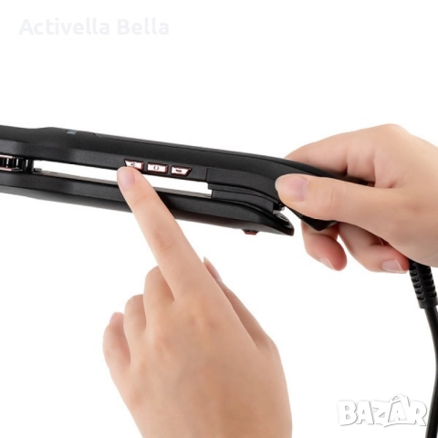 Преса за изправяне на коса с вграден насочващ гребен Muhler MHS-777, снимка 3 - Преси за коса - 52553332