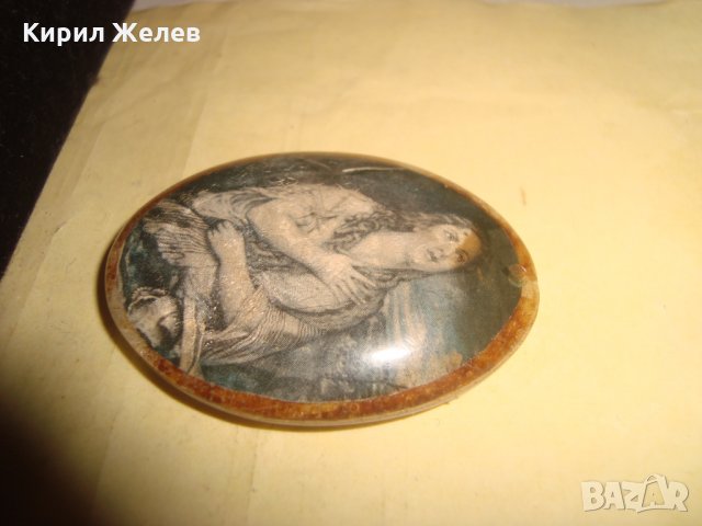 СТАР РЕТРО АРТ МЕДАЛЬОН ВИКТОРИАНСКИ СТИЛ СТАР БАКЕЛИТ КАМЕЯ 18954, снимка 10 - Антикварни и старинни предмети - 35996965