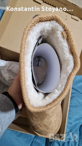 Walt Disney нови топли боти с апликация на Mickey Mouse Camel 38 EU, снимка 4 - Детски боти и ботуши - 52643523