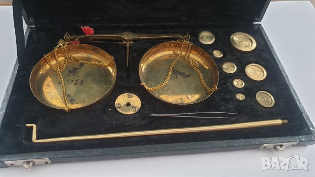 Стара златарска бижутерска везна, снимка 7 - Антикварни и старинни предмети - 41500229