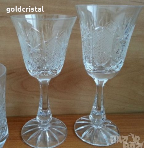 Кристални чаши  Зорница лукс, снимка 15 - Антикварни и старинни предмети - 35509878