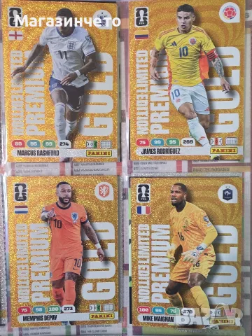 Panini Adrenalyn XL FIFA World Cup 2026 – Premium Gold Limited Edition.