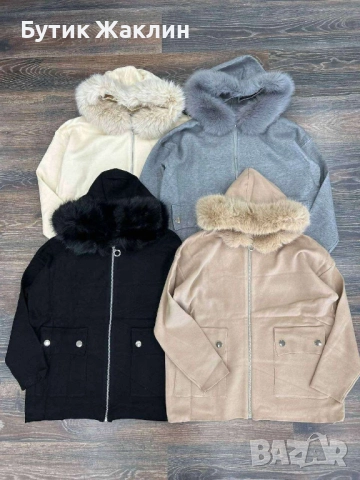 Дамска жилетка кашмир с еко косъм