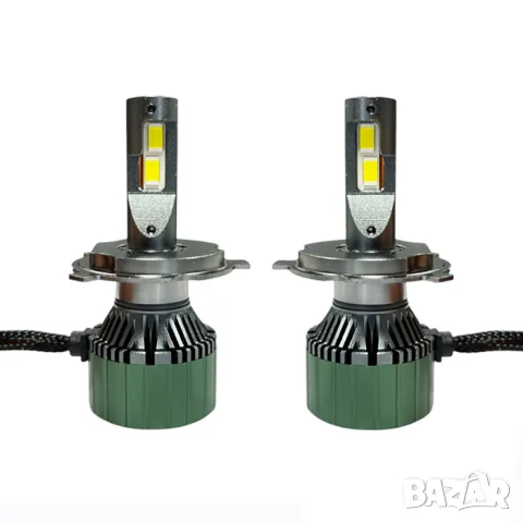 LED крушки M9 PRO H4 60W 6000K комплект 2 броя, снимка 2 - Аксесоари и консумативи - 55864634