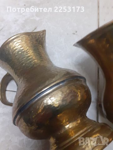 Две масивни месингови кани от Дания,лот., снимка 3 - Декорация за дома - 35767326
