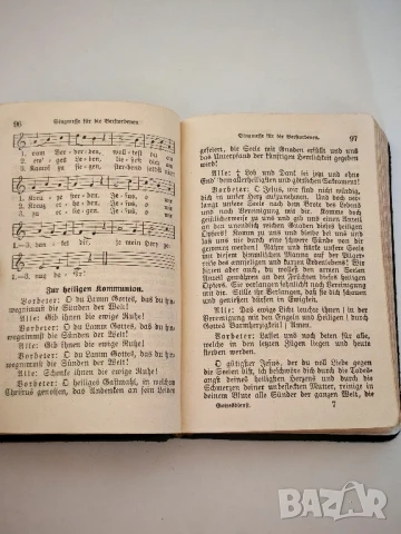 Немски молитвеник-Песнопойка. , снимка 6 - Антикварни и старинни предмети - 50998591