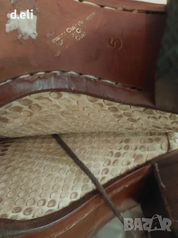 SARTORE France 🇫🇷  Size 38 100% змийска кожа, снимка 6 - Дамски обувки на ток - 50139785