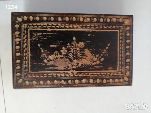 Дървена кутия 19 х 11.5 h 6 , снимка 2 - Други стоки за дома - 47859568