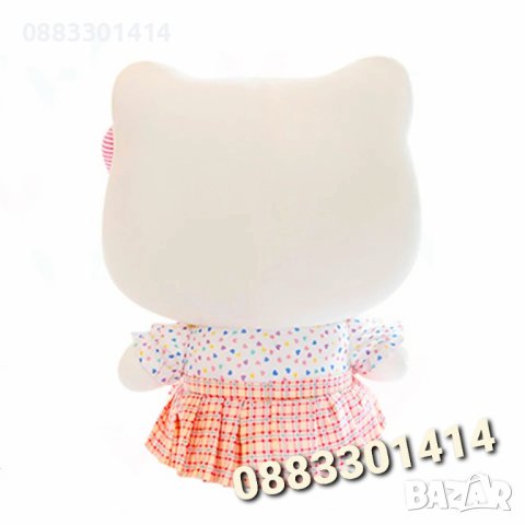 Hello Kitty Плюшено коте 50см Хело Кити, снимка 6 - Плюшени играчки - 41479477