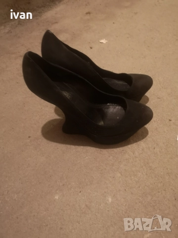 дамски обувки обувки със висок рок 36/38 номер естествена кожа, снимка 4 - Дамски обувки на ток - 51883620