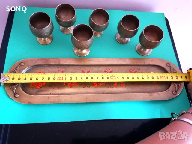 Страхотен Стар Бронзов Сервиз, снимка 12 - Антикварни и старинни предмети - 41336132