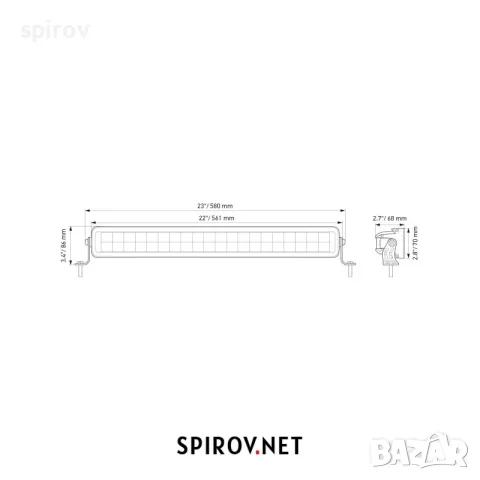 LED бар HELLA Long-range light Black Magic 12/24V 200W 11000lm 5700K, снимка 2 - Части - 55734245