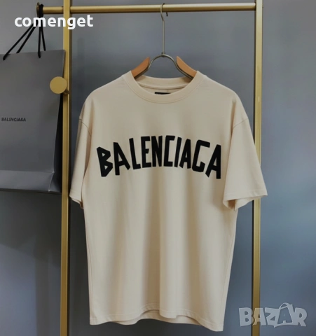 ОВЪРСАЙЗ тениски с BALENCIAGA дизайн, 6 цвята! Или поръчай с ТВОЯ идея!, снимка 4 - Тениски - 53652105