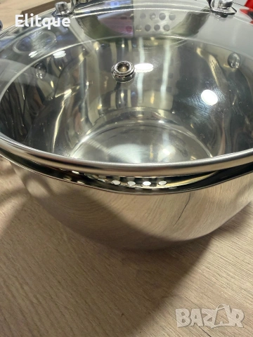 Комплект тенджери Swissgold Alana – 3 броя с капак от неръждаема стомана с 5-слойно капсулно дъно, снимка 7 - Съдове за готвене - 53255660