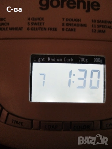 Хлебопекарна Gorenje , снимка 9 - Хлебопекарни - 53483692