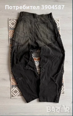BAGGY ДЪНКИ със звезди, снимка 3 - Дънки - 56355740