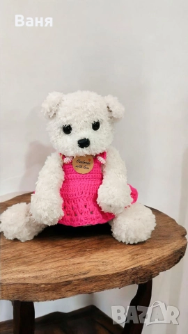 Плетено мече, снимка 4 - Плюшени играчки - 52260213