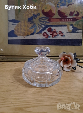 Кристална купичка/ бижутерка с капаче, снимка 1