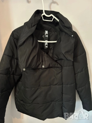 Дамско черно яке Only, снимка 3 - Якета - 52631931