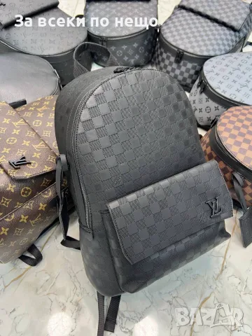 Louis Vuitton Луксозна Раница С Емблематичен Монограм И Преден Джоб - Различни Цветове Код SEM-785, снимка 9 - Раници - 56121159