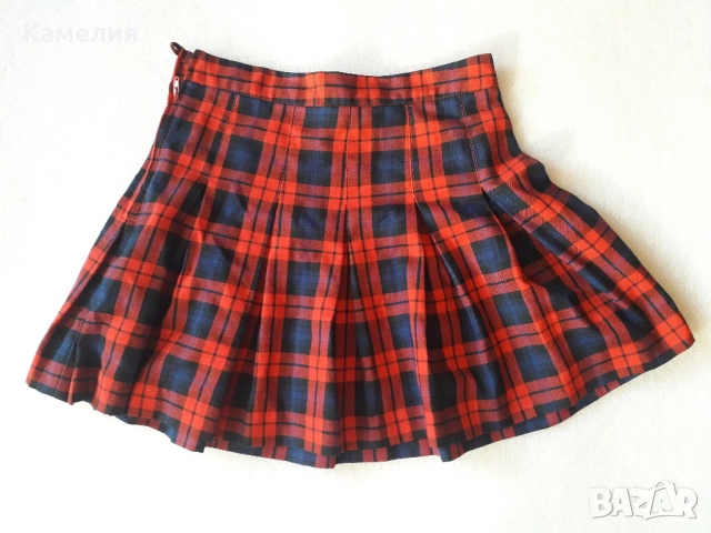 Пола H&M, шотландско каре, XS-размер, снимка 3 - Поли - 51999731