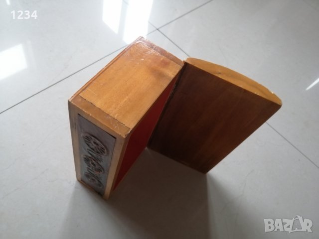Дървена кутия с медна декорация 22 х 12 h 8, снимка 3 - Други стоки за дома - 34406381
