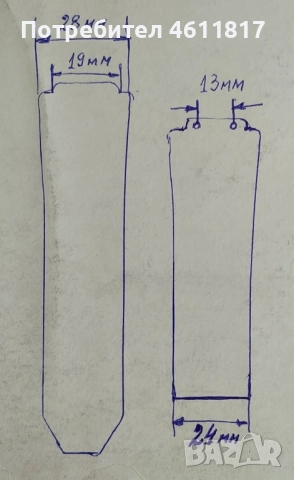 Силиконова каишка HUBLOT 28-19мм, снимка 2 - Каишки за часовници - 52179599