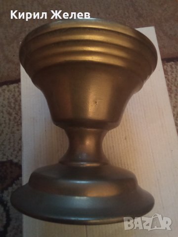 Свещник стар бронзов  24714, снимка 4 - Декорация за дома - 34036524