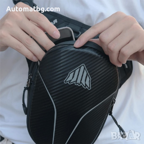 Мото чанта Automat, Водоустойчива, Карбон, снимка 3 - Аксесоари и консумативи - 44602969