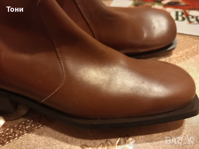 Нови Дамски Зимни Боти Изцяло от Естествена Кожа 40 , снимка 3 - Дамски боти - 52956816