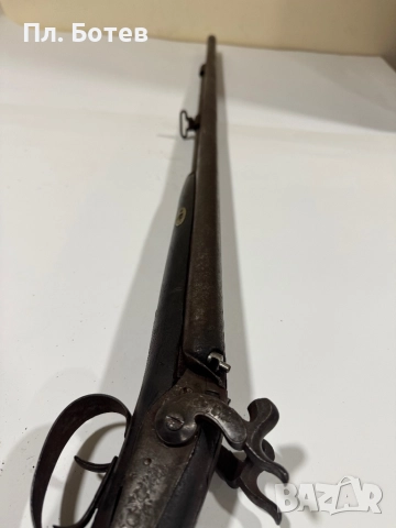 Стара двуцевна капсулна пушка, снимка 6 - Антикварни и старинни предмети - 52817604
