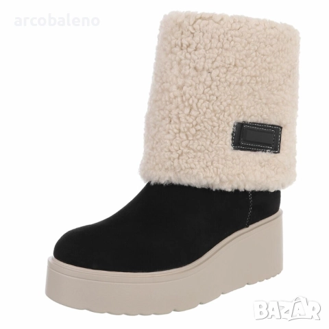 Дамски зимни боти до глезена, 3цвята , снимка 8 - Дамски боти - 52760612