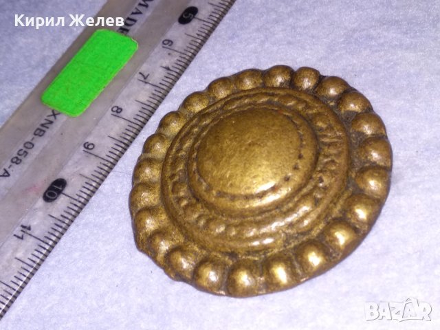 СТАРИНЕН ЕЛЕМЕНТ от УКРАСА на КОНСКА СБРУЯ ОГЛАВНИК - БРОНЗ и ЖЕЛЯЗО КОВАН РЯДЪК за КОЛЕКЦИЯ 38621, снимка 9 - Антикварни и старинни предмети - 41638505