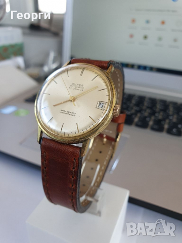 Рядък антикварен колекционерски мъжки ръчен часовник Anker Automatic , снимка 4 - Мъжки - 36253489