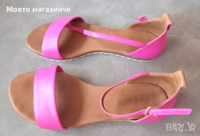 Дамски сандали Dario Bruni от естествена кожа – розови, № 38, снимка 2 - Сандали - 52073352