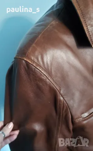 Два броя / Vintage / Винтидж дълго яке / манто от естествена кожа , снимка 7 - Якета - 48508511