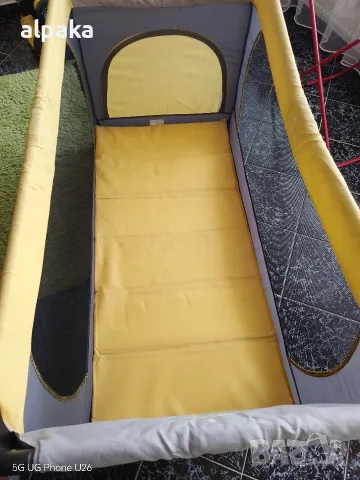 Сгъваема кошара за спане и игра Hauck Dream'n Play (Жълто/Сиво) , снимка 3 - Кошарки - 56232912