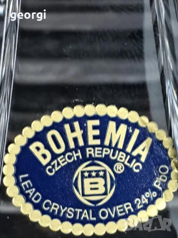 чифт кристални свещници Bohemia оловен кристал 35/5, снимка 8 - Декорация за дома - 56149557