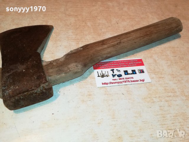 немска брадва/топор 35х16см 1709211936, снимка 7 - Антикварни и старинни предмети - 34167565