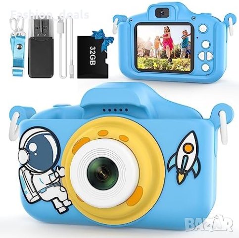 Нов Детски цифров фотоапарат за деца / 1080P HD Подарък 3-12год.
