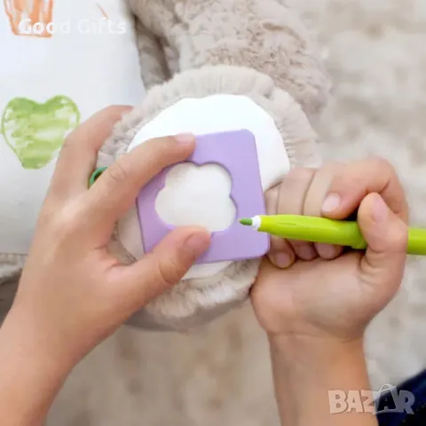 Вълшебното Плюшено мече за рисуване, Плюшено мече, върху което може да се рисува, снимка 7 - Плюшени играчки - 47620947