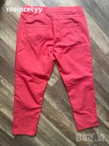 Червен панталон , снимка 2 - Панталони - 42627007