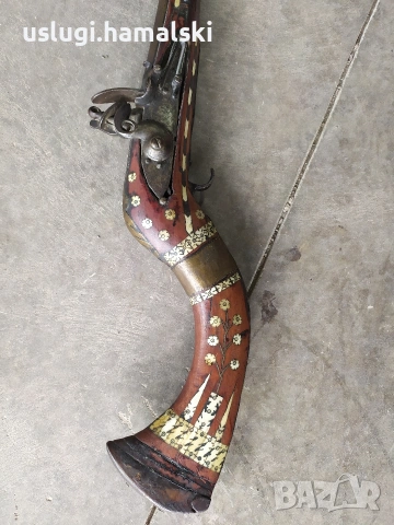 Стара кремъчна пушка, снимка 2 - Антикварни и старинни предмети - 53720758