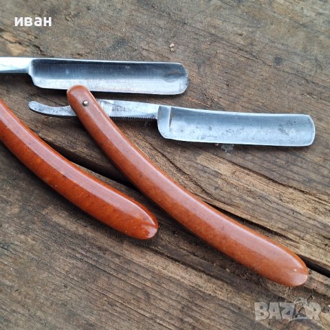 Стари руски бръсначи-2 бр., снимка 6 - Антикварни и старинни предмети - 44731510