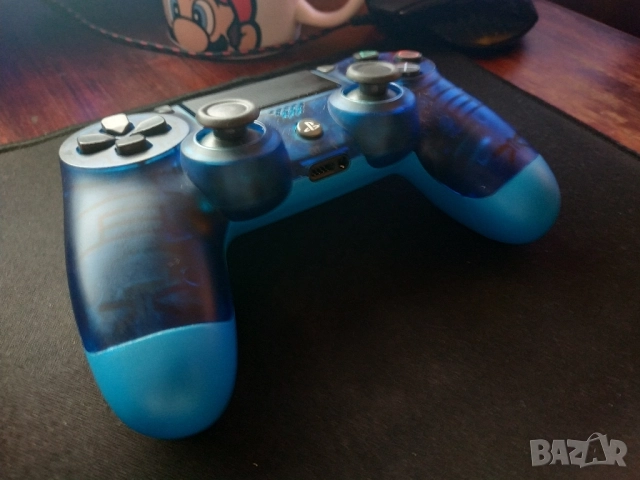 Dualshock 4 Blue Crystal, снимка 3 - Аксесоари - 52504686