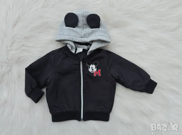 Детско яке Мики Маус H&M пролет/есен размер 6-9 месеца / 74см, снимка 11 - Бебешки якета и елеци - 49627185