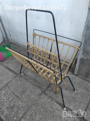 ретро стойка за весници и списания и нощна лампа..., снимка 3 - Антикварни и старинни предмети - 49627120