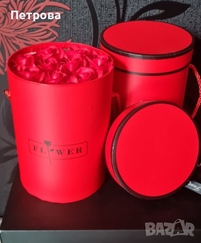 Кутия с рози/луксозна кутия със сапунени рози, снимка 8 - Подаръци за рожден ден - 42189349