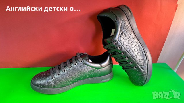 Английски детски кецки естествена кожа-GEOX , снимка 2 - Детски маратонки - 40208465