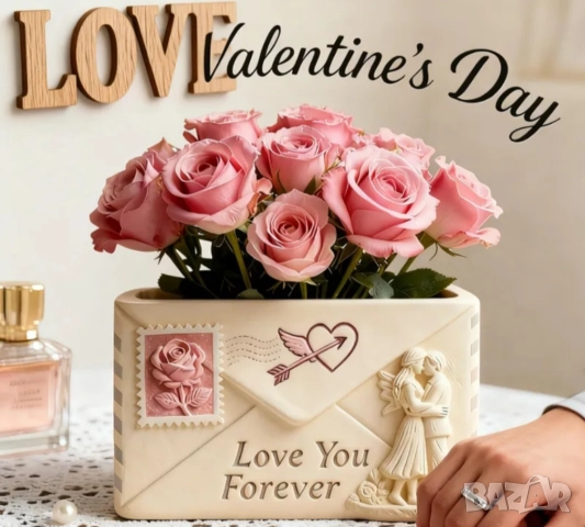 Молд кашпа пощенски плик за Свети Валентин , снимка 5 - Форми - 52832131